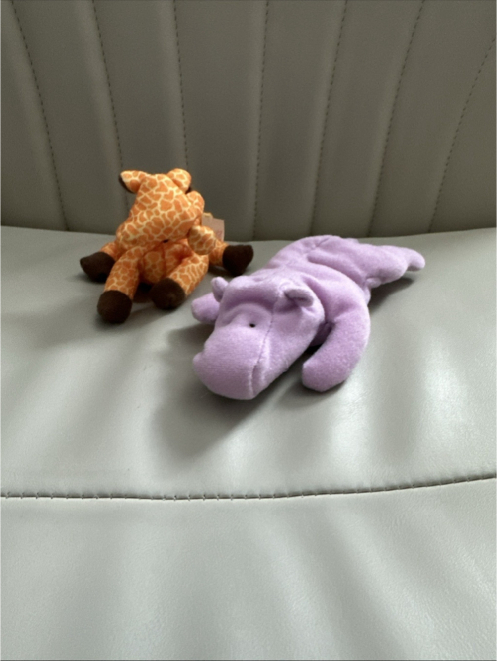 Ty beanie babies McDonald's 1993 Set Of 2 - Happy Hippo And Twig The Giraffe